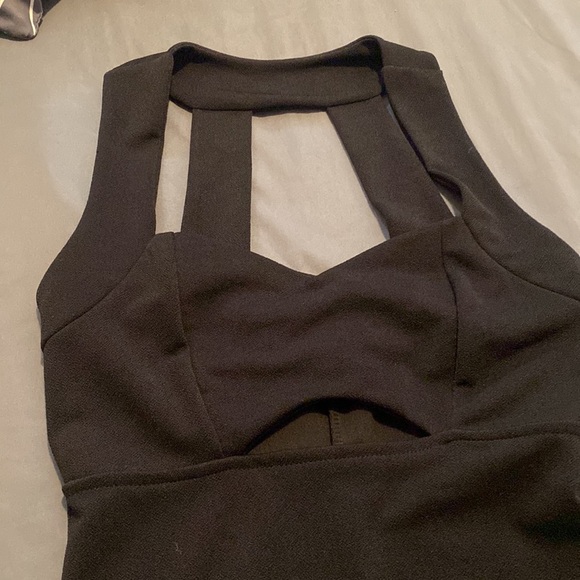 Mini Black Cutout Dress - Picture 2 of 3